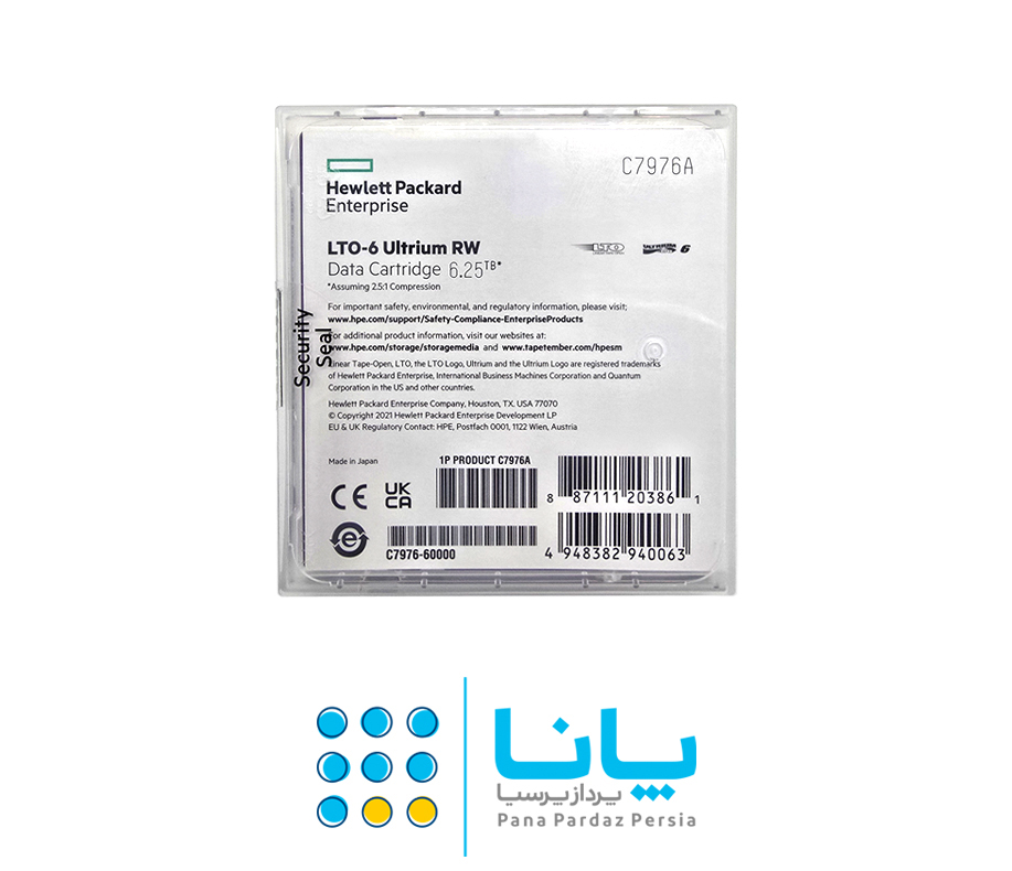 HPE LTO‑6 Ultrium 6.25TB RW Data Cartridge - C7976A - Image 3