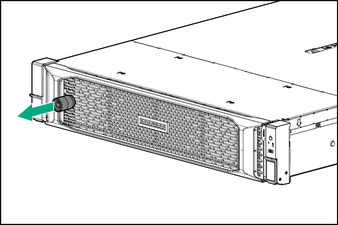 نمای جلوی بزل سرور اچ پی ای