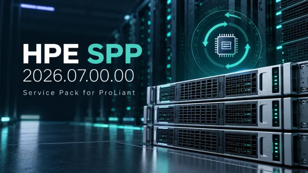 دانلود HPE SPP 2026.07.00.00 برای به‌روزرسانی Firmware سرورهای ProLiant