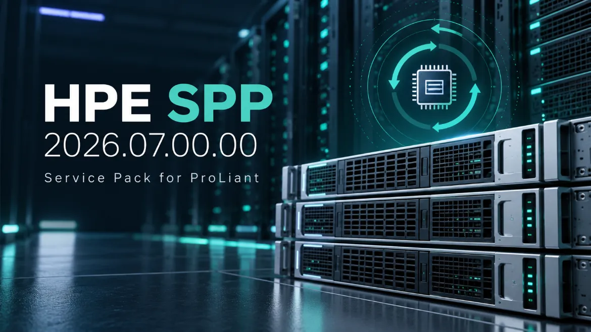 دانلود HPE SPP 2026.07.00.00 برای بهروزرسانی Firmware سرورهای ProLiant